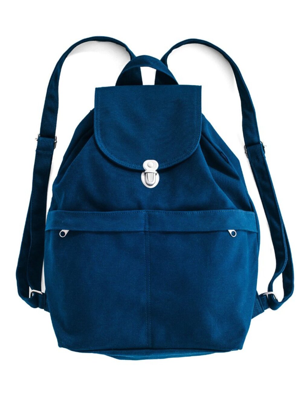 BAGGU New 100% cotton Canvas Drawstring Backpack with Flap